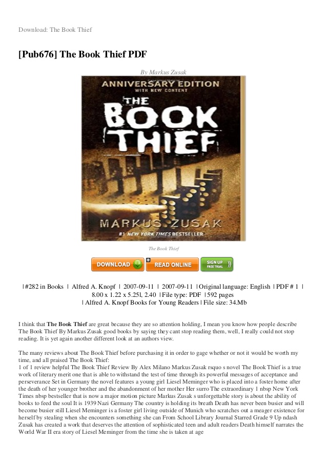 The book thief pdf yumpu