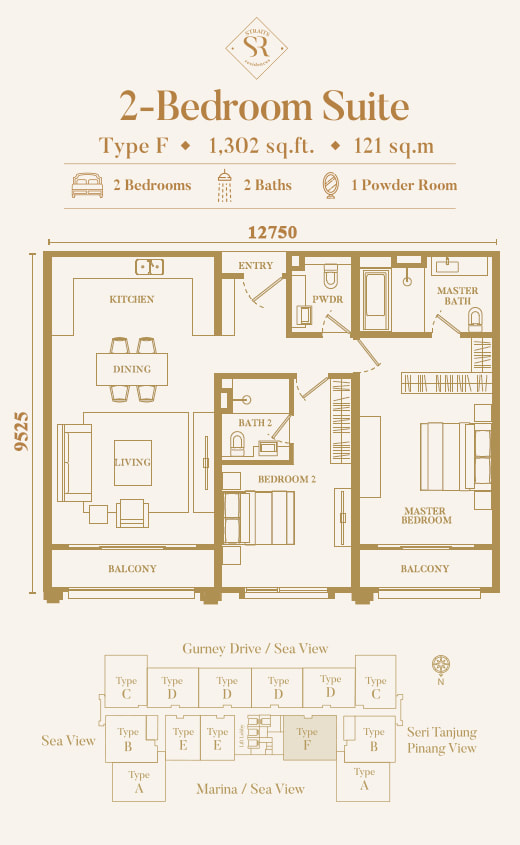 The suites at waterside (straits quay floor plan hotel